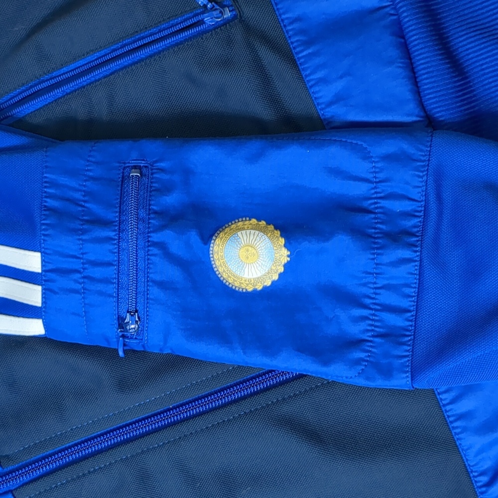 Adidas Argentina National Team 2010-2011‎ World Cup football soccer Track Jacket - Picture 7 of 8